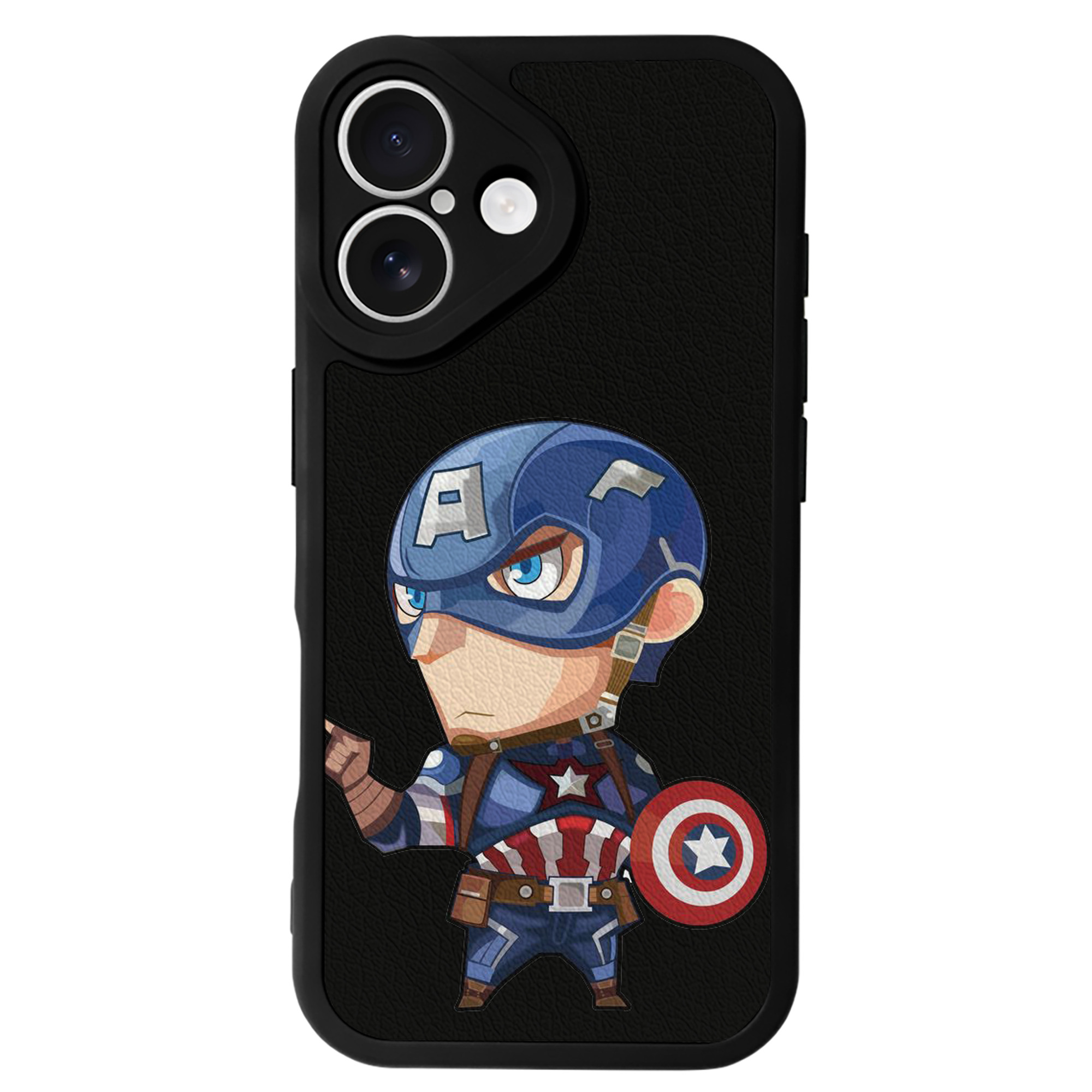 （画像用） アベンジャーズ The Avengers 【iPhone 16シリーズ対応】シリコンスマホケース（レザー調） 材質：シリコン